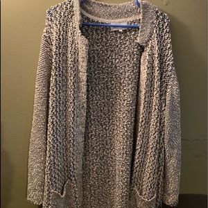 Skies Are Blue...White and Black Cardigan